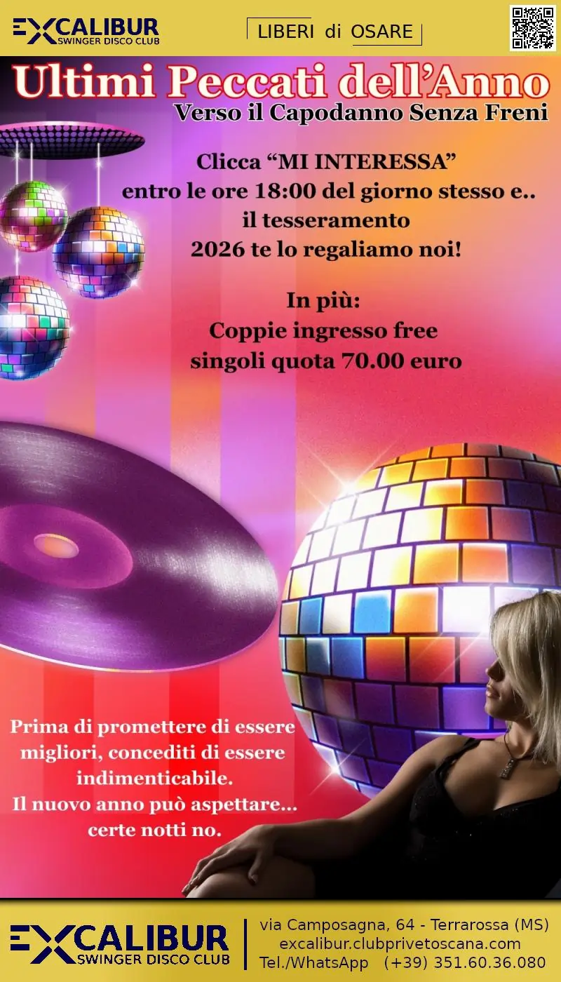 Swinger club prive evento Aspettando Capodanno